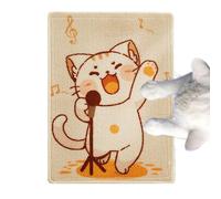 XIAOXIAOYU Alfombrilla rascador para gatos, manta rascador para gatos, protector de rascador para gatos con diseño de gato, alfombrilla rascador para gatos, resistente a los arañazos para muebles