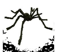 XIAOXIAOYU araña de halloween, decoraciones de araña de halloween | arañas realistas | arañas gigantes, decoraciones realistas, arañas falsas para ventanas de casa embrujada