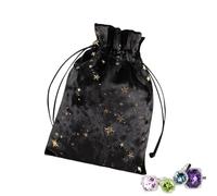 XIAOXIAOYU Bolsa para cartas de tarot, bolsa de tarot de joyería con cordón, bolsa de joyería, exquisitas bolsas de joyería para tarjetas de oráculo, elegante bolsa de tarot y dados para runas