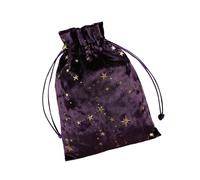 XIAOXIAOYU Bolsa para cartas de tarot, bolsa de tarot de joyería con cordón, bolsa de joyería, exquisitas bolsas de joyería para tarjetas de oráculo, elegante bolsa de tarot y dados para runas