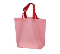 XIAOXIAOYU - Bolsa reutilizable con asas, bolsas de tote reutilizables de material no tejido, gran capacidad, bolsa de mercado ecológica para picnic, escuela, fiesta de cocina, rosa, Se référer au
