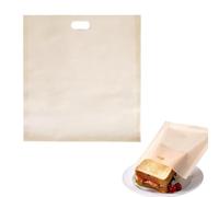 XIAOXIAOYU Bolsas de sándwich para rejilla-| Bolsas para tostadoras antiadherentes resistentes al calor - Toastbags para queso tostado, sándwiches, pizza, chispas de pollo, salchichas o verduras