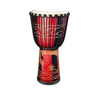 XIAOXIAOYU Bongo Drums Adultos, niños Bongo Drums - Tambor de mano multicolor de 8 pulgadas con tallas a mano - Herramienta musical, decoración artística de la música para actuaciones escénicas,
