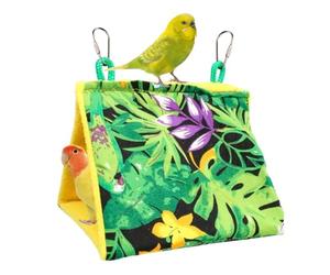 XIAOXIAOYU Cama para pájaros para jaula, hamaca para pájaros, cabaña, cueva, lugar de descanso y parque infantil para periquitos, cacatúas inseparables, grises, cacatúas, pinzones