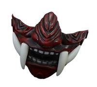 XIAOXIAOYU Cubierta facial con colmillos | Colmillos de media cara cosplay de terror | Cubierta de cosplay accesorios de miedo, colmillos de Halloween resistentes y divertidos, calavera de animal para