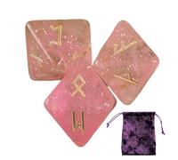 XIAOXIAOYU Dados de Astrología, Juego de dados Runas | Dados de Juego de Predicción de Adivinación de 8 Caras | Dados rúnicos poliédricos con Bolsa de Cordón para Juegos de Mesa de Adivinación