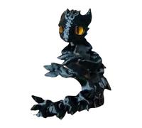 XIAOXIAOYU Dragón Articulado, Dragón,Lindo Pequeño Juguete de Animales Móviles | Articulaciones Flexibles, Dragón de Cristal, Decoración del hogar, Juguete de Escritorio Chef, Mascota de Escritorio