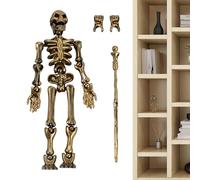 XIAOXIAOYU Esqueleto de Figura de Acción, Figuras Esqueletos para El,Artesanía del modelo de figura decorativa - Halloween Tabletop Decoration Crafts for Kids Adults, Full Body Posable Assembly Modelo