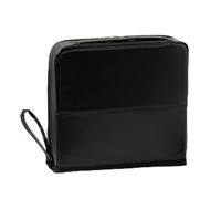 XIAOXIAOYU Estuche de maquillaje de viaje - Bolsa de maquillaje vertical - Gran capacidad con compartimentos organizador portátil multiusos para viajes Descubrimiento camping casa, Negro , Se référer
