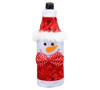 XIAOXIAOYU Fundas para botellas de vino de Navidad, fundas para botellas de vino, decoración navideña, vestido de botella, accesorios para botellas de vino, funda para botellas, decoración, exquisita