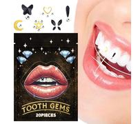 XIAOXIAOYU Juego de gemas dentales, juego de piedras preciosas para la decoración de los dientes, cristales iridiscentes, joyas, dientes, piedras preciosas, decoración para mujeres, principiantes