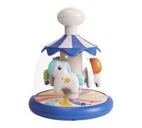 XIAOXIAOYU Juguetes Carrusel para, Prensa y Rotación Juguete | Actividad Aprender Causa Efecto Carrusel | Adorable actividad de aprendizaje rotativo colorido de Causa de Efecto para 2 a 4