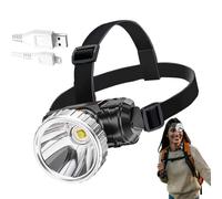 XIAOXIAOYU Lámpara frontal recargable - Proyector LED impermeable, larga duración, equipo de camping, iluminación exterior de alta luminosidad para trabajos nocturnos y mantenimiento