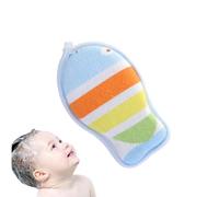 XIAOXIAOYU Limpiador corporal para niños, esponja de baño para niños, linda, esponja de ducha natural y segura | Depurador corporal reutilizable, bonito accesorio de baño para pieles sensibles