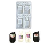 XIAOXIAOYU Molde de Llaveros de Moldeo de Resina Epoxi - Molde de Silicona para Colgantes Decorativos para Moldeo de Resina Epoxi | Moldeado, Molde de Silicona para