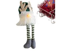 XIAOXIAOYU Navidad de felpa, adornos navideños | Navidad iluminada para el hogar,tomate sueco decoración de Navidad escandinava Santa Claus para un escalonado