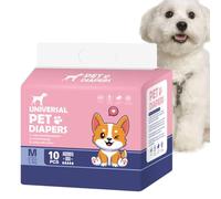 XIAOXIAOYU Pañales para perros | 10 pañales súper absorbentes - Ajuste cómodo y seguro, pañales a prueba de fugas para perros durante la micción excitada y el entrenamiento