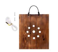 XIAOXIAOYU Placa para montaje en pared de helechos de asta | Placa de montaje en pared para helecho alce interior y exterior | Maceta de madera para jardín de invierno, escalera, terraza, salón, lugar
