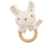XIAOXIAOYU Sonajero Suave Para Bebé | Sonajero Relajante Para Agitar Con La Mano | Juguete Sensorial Para Agarrar Con Formas De Elefante, Oso, Conejo Y León Para Bebés