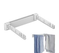 XIAOXIAOYU Soporte para bolsas de basura, montaje en pared, soporte para bolsas de basura plegable, sin taladrar, para, cocina, garaje, puerta de armario, debajo del lavabo, sala de