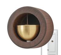 XIAOXIAOYU Timbre magnético para dormitorio, campanilla puerta de madera con imán | Decoraciones de pared rústicas con sonido melodioso para casa, café u oficina