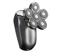 XiaoXIN Afeitadora eléctrica de lavado de cuerpo entero para hombres Afeitadora de cabeza de seis bandas Juego de afeitadora multifunción con pantalla digital LCD