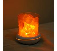 XIAOXIONG Lámpara de sal natural del Himalaya, lámpara difusora de aroma, USB del Himalaya, lámpara de roca de cristal de sal himiliana, buena para la salud, piedra de lava, luz nocturna para