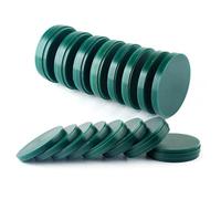 XIAOYANLIU 5 Discos de Cera Dental, Materiales de Laboratorio, Herramientas for Laboratorio de odontología, Tallado CAD/CAM, Bloque de Cera Verde, 98 x 12-25 mm(98mm 12mm)