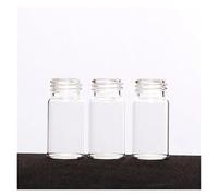 XIAOYANLIU Frasco de Muestra con Puerto roscado 24-400, sin Etiqueta de Escritura, sin Tapa, 20 ml/40 ml, Transparente/marrón, 100 Piezas/Paquete, V35(40mL-V354004)