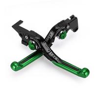XIAOYANparts Maneta de Freno y Embrague Plegable para Motocicleta, Ajustable 360°, antichoque, de Aluminio CNC, Compatible con DR-Z 250 2001-2016(Verde)