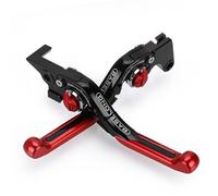 XIAOYANparts Maneta de Freno y Embrague Plegable para Motocicleta, Ajustable 360°, antichoque, de Aluminio CNC, Compatible con DR-Z 250 2001-2016(Rojo)