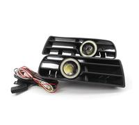 XIAOYANS Conjunto Faros Antiniebla Para VW Para Golf Para MK4 1998-2004 Lámpara Ojos Ángel Led Luz Niebla Que Corre Coches Luz Niebla Blanca Parrotes Delanteros