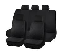 XIAOYANS Fundas Asientos Coche Universales Funda Universal para Asientos Tela Black Diamond Latch Accesorios Coche Interior Protector Mayoría SUV Y Furgonetas(Negro)