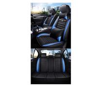 XIAOYANS Fundas Asientos Coche Universales para Lincoln Todos Los Modelos MKZ MKC MKX MKT para Navigator para Aviator Accesorios Auto Cobertura Total Universal(H Black Blue 5 Seat)