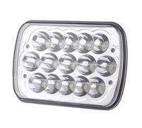 XIAOYANS Juego De Faros Delanteros Para Jeep Para Cherokee XJ Para Wrangler YJ H6054 5x7 7x6 Faros delanteros LED Luz alta Para señal de giro Para DRL Faro Principal(1x Chrome D)