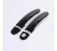 XIAOYANS Manija Puerta Exterior Para VW E-Up GTI TSI Line, Cubiertas Cromadas Manija Puerta Coche Accesorios Estilo Pegatinas Color Negro Brillante(F)