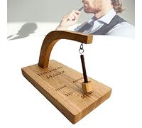 XIAOYIYI Tomador de Decisiones Madera, Decision Maker Pendulo Español, Interesante Magnética Tomador de Decisiones Juguete de Pelota con 5 Opciones, Columpio de Péndulo Magnético, sí o no Péndulo