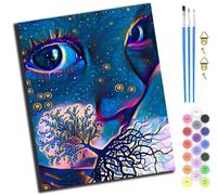 XIAOYOUQIAN Abstract Nurturing Baby Mother Love,Pintar Por Numeros Adultos Art - Manualidades Pintura Acrilica Kit Cuadro Diy Completo - 40X50Cm,Con Marco