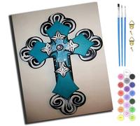 XIAOYOUQIAN Blue Water Drop Rose Flower,Pintura Por Números Para Adultos Niños Principiantes,40 X 50 Cm，Pintura Con 3 Pinceles Niños Painting By Number Kit，Sin marco