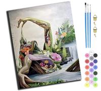 XIAOYOUQIAN Flower And Grass Beauty Body,Pintar Por Numeros Adultos,Paint By Numbers Adult,Pintura Por Numeros,Lienzos Para Pintar Acrilico Niños Con,40 X 50Cm,Sin marco
