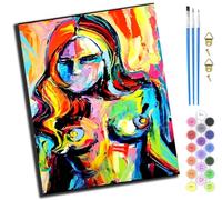 XIAOYOUQIAN Graffiti Art Abstract Girl,Pintura Por Números Para Adultos Y Niños,Kit De Pintura Por Números Con Pinceles Y Pinturas,Cuadros Para Pintar Por Numeros,40 * 50 Cm,Sin marco