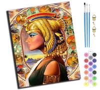 XIAOYOUQIAN Pyramid Cleopatra,Pintar Por Numeros Adultos,Diy Pintura Por Números,Kit De Pintura Al Óleo De Lienzo Diy Para Con Pinceles,Pigmento Acrílico,40 X 50Cm,Sin marco