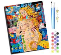 XIAOYOUQIAN Street Graffiti Art Naked Woman,Pintar Por Numeros Adultos,Paint By Numbers Adult,Pintura Por Numeros,Lienzos Para Pintar Acrilico Niños Con,40 X 50Cm,Sin marco