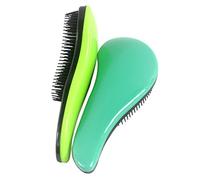 Xiaoyu 2PCS cepillo de desenredar, deslizamiento a través del peine o del cepillo del pelo de detangler, no más enredo, adultos y niños, verde y ciánico