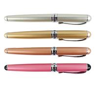 Xiaoyu 4pcs Jinhao x750 plumas estilográficas, punto medio, plata, oro champagne, rosa de oro y rosa