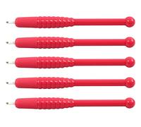 Xiaoyu 5PCS bolígrafo microbladeador manual desechable para las cejas hoja de tatuaje para maquillaje semipermanente, F9 agujas, rosa