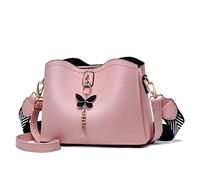 Xiaoyu Bolsos cruzados pequeños para mujer, bolsos de moda, bolsos ligeros, bolsos de hombro, Rosado