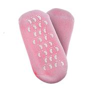 Xiaoyu calcetines de gel de spa para suavizar la piel agrietada hidratación de los pies cuidado exfoliantes botines de tacón seco pedicura - rosa