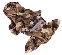 Xiaoyu Chaqueta Impermeable para Perro de Mascota con Chubasquero Impermeable y Tiras Reflectantes de Seguridad Ajustables para Perro, marrón, XS