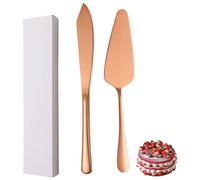 XIAOYU cuchillos de pastel de boda de acero inoxidable y trajes de servicio, trajes de corte de pasteles de boda, fiestas, pasteles de cumpleaños, entrega de novias, aniversario, paquete 2